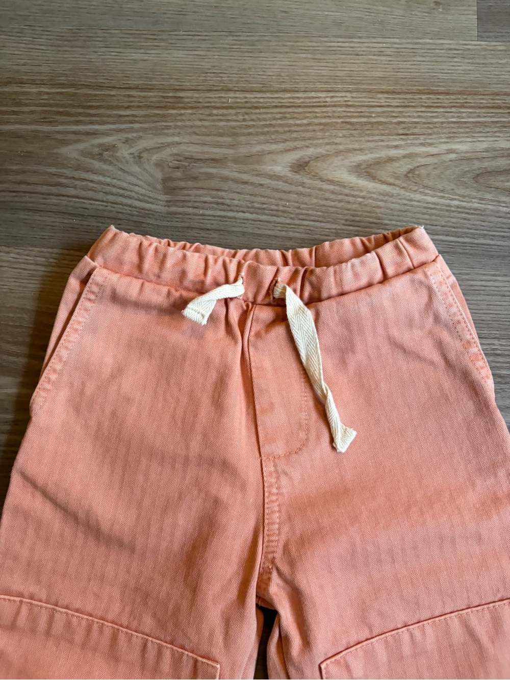 Hey Gang Kids Peach Patch Pocket Pants Size 2/3t Utility Trousers Earthy Tones — image 3 of 8